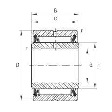 LS NA4905-2RSR, ߴϵ 49ɂ(c)ܷ