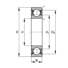 S 6224-2Z, (j) DIN 625-1 (bio)(zhn)Ҫߴ, ɂ(c)g϶ܷ