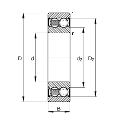 {(dio)S 2206-2RS-TVH, (j) DIN 630 ˜ʵҪߴ, ɂ(c)ܷ