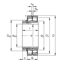 {(dio)ĝLS 22330-E1-K + H2330, (j) DIN 635-2 (bio)(zhn)Ҫߴ, F׺;o