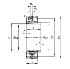 {(dio)ĝLS 240/710-B-K30-MB + AH240/710, (j) DIN 635-2 ˜ʵҪߴ, F׺ж